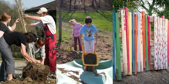 Beteiligung beim Bau © Naturama Aargau Beteiligung beim Bau © Naturama Aargau